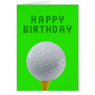 Cartão Birthday Golf