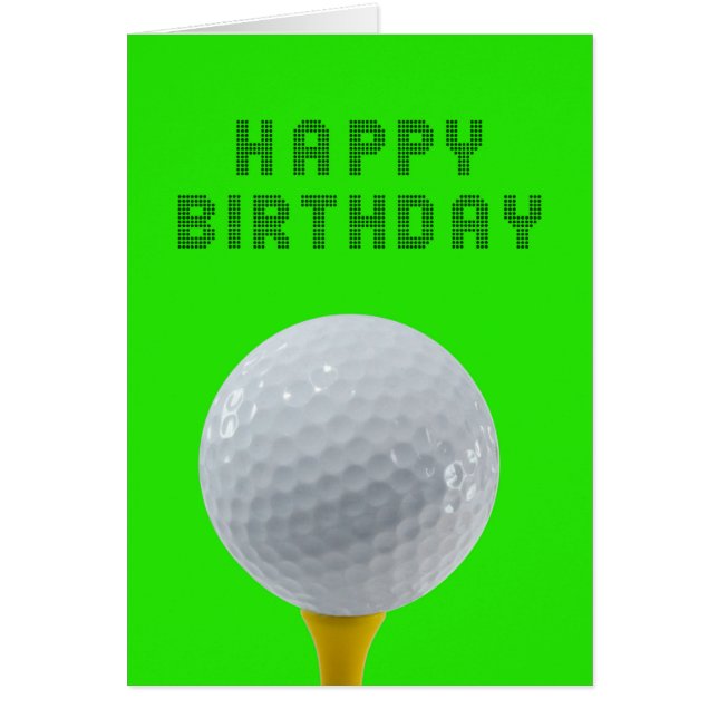 Cartão Birthday Golf (Frente)