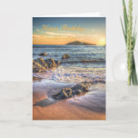 Cartão Birthday Granddaughter - Burgh Island from Bantham<br><div class="desc">English Scenes series: A great picture showing Burgh Island,  shot from Bantham Beach at sundown. 
Image code: hrcol153</div>
