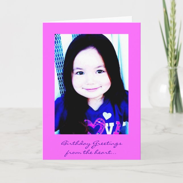 Cartão Birthday Greetings (Frente)
