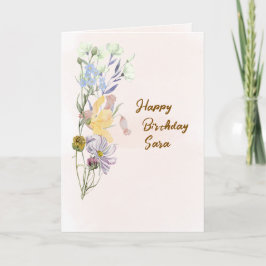 Cartão Birthday Greetings Card 