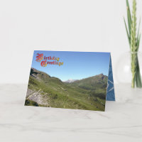 Birthday Greetings - Great place for hiking