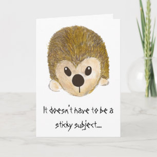 Cartão Birthday Hedgehog