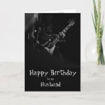 Cartão Birthday Husband Musician Fun You Rock Music<br><div class="desc">Birthday Greeting Husband for Musician with Fun You Rock</div>