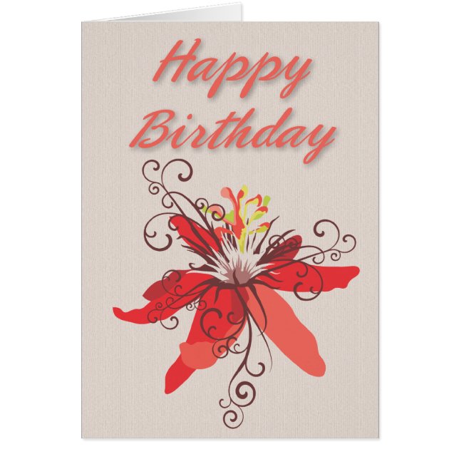 Cartão Birthday Lilly (Frente)