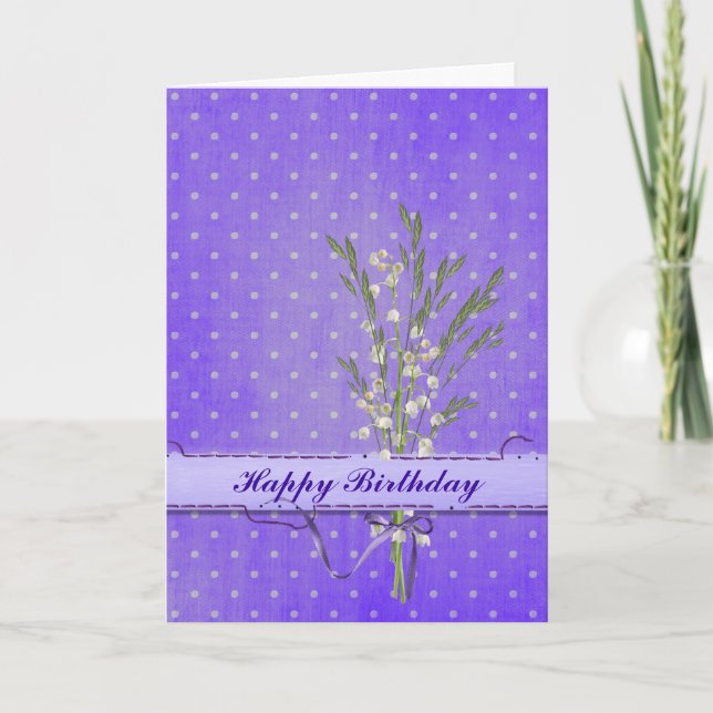 Cartão Birthday Lily (Frente)