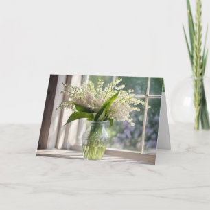 Cartão Birthday Lily do Buquê do Vale