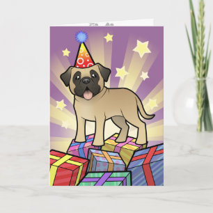 Cartão Birthday Mastiff / Bullmastiff