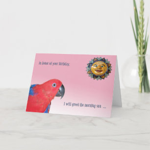 Cartão Birthday Morning Greeting