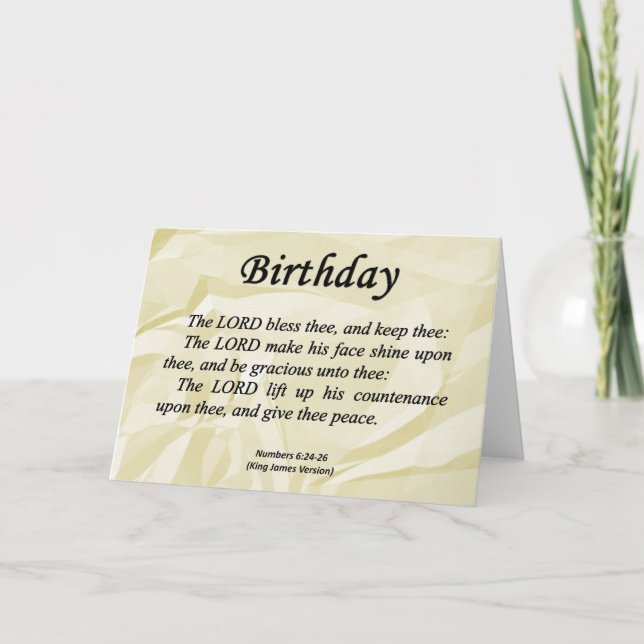 Cartão Birthday Numbers 6-24 (Frente)