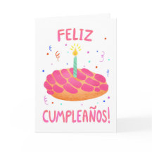 Birthday Pan Dulce Concha em Espanhol