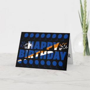 Cartão Birthday Patriótico das Ilhas Marshall