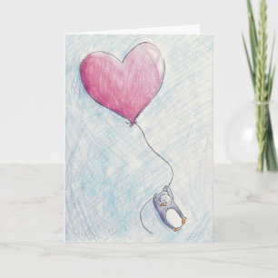 Cartão Birthday Penguin