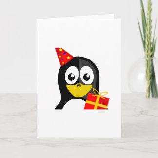 Cartão Birthday Penguin