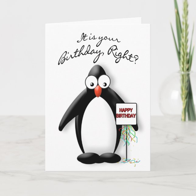 CARTÃO BIRTHDAY - PENGUIN COLLECTION (Frente)
