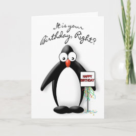 CARTÃO BIRTHDAY - PENGUIN COLLECTION