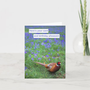 Cartão Birthday Pheasant