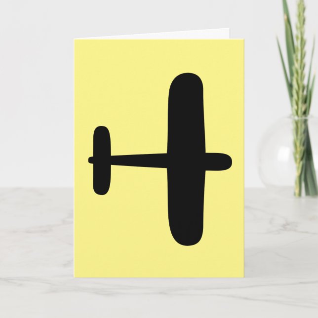 CARTÃO BIRTHDAY PILOT AIRPLANE FLYBOY GREETING CARDS (Frente)