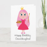 Cartão Birthday Princess Artist Granddaughter<br><div class="desc">This card is for a princess-artist granddaughter on her birthday. Matching items,  such as child's apron and sticker,  are available at penguincornerstore under the appropriate categories.</div>