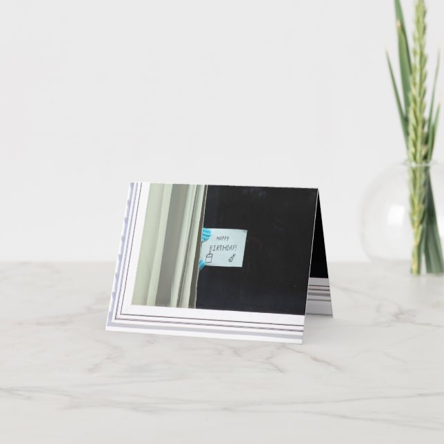 Cartão Birthday Quarantine card (Frente)