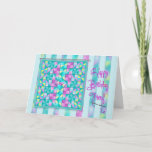 Cartão Birthday - Quilt - Friend - Soft Colors<br><div class="desc">Ideal birthday greeting for that special quilter or someone that loves making crafts or sews.  See other categories such as thank you,  thinking of you,  invitations etc.  (Coming soon)</div>
