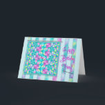 Cartão Birthday - Quilt - Friend - Soft Colors<br><div class="desc">Ideal birthday greeting for that special quilter or someone that loves making crafts or sews.  See other categories such as thank you,  thinking of you,  invitations etc.  (Coming soon)</div>
