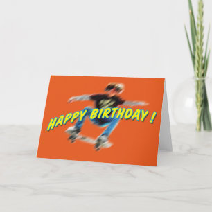 Cartão Birthday Skateboarding Card 2