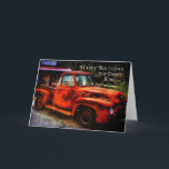 Cartão Birthday - Son - Classic Pickup Truck<br><div class="desc">If your son either loves old cars or just things from yesteryear he's sure to enjoy this classic card</div>