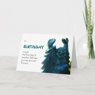 Cartão Birthday Statue