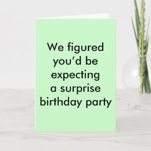 Cartão Birthday surprise