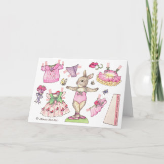 Cartão Birthday Sweet Pea Paper Doll Card