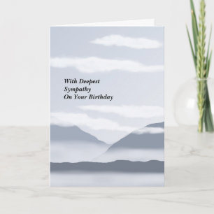 Cartão Birthday Sympathy Card