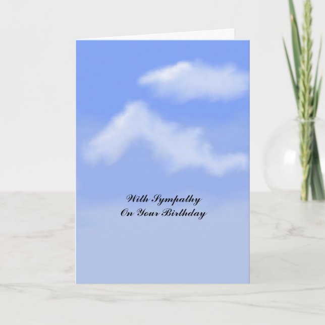 Cartão Birthday Sympathy Card (Frente)