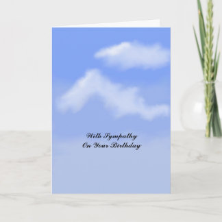 Cartão Birthday Sympathy Card