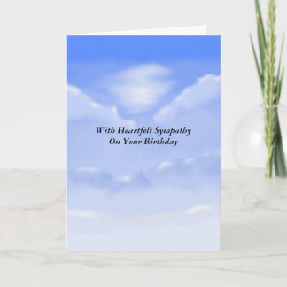 Cartão Birthday Sympathy Card