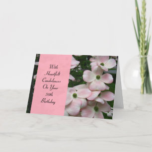 Cartão Birthday Sympathy Card - 50th Birthday