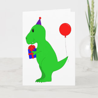Cartão Birthday T-Rex