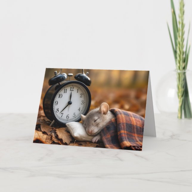 Cartão Birthday Time Change With Mouse (Frente)