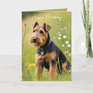 Cartão Birthday Welsh Terrier