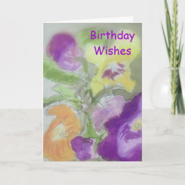 Cartão Birthday  Wishes