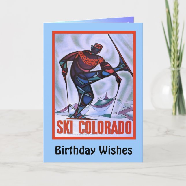 Cartão Birthday Wishes, GSki Colorado (Frente)