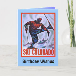 Cartão Birthday Wishes, GSki Colorado