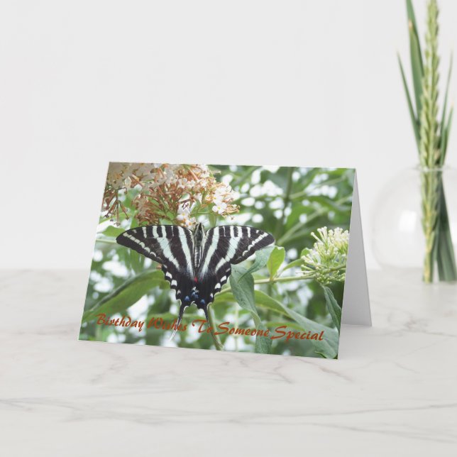 Cartão Birthday Wishes To Som... (Frente)