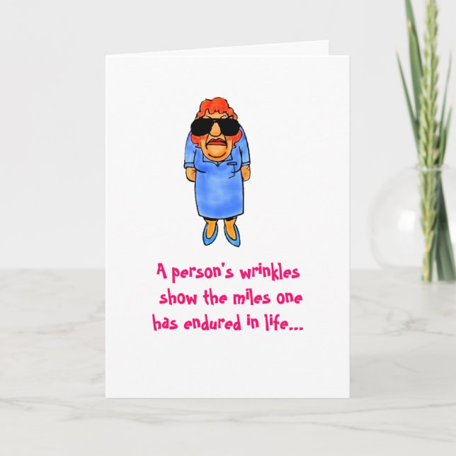 Cartão Birthday Wrinkles (Frente)