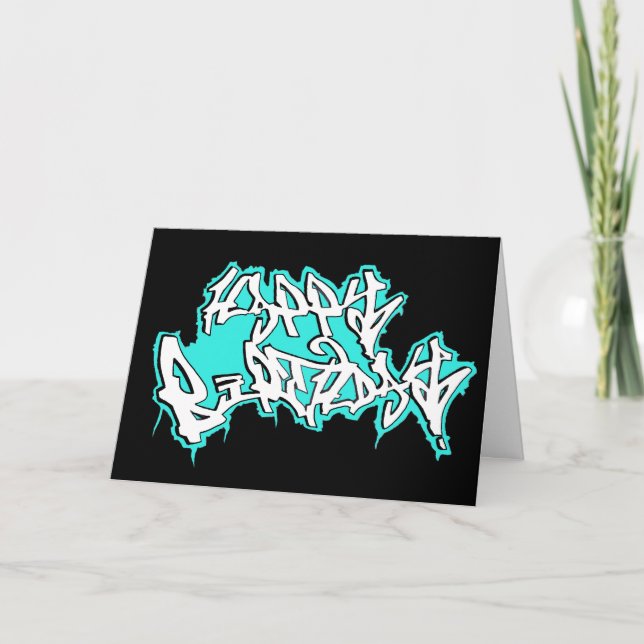 Cartão BIRTHDAYcard spangleMASSIVE (Frente)