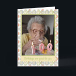 Cartão Birthdays are good for you funny card<br><div class="desc">Hilarious card for anyone's birthday. Photo of an old lady lighting her cigarette off her birthday candles. Front reads 'Birthdays are good for you'. Inside reads 'Statistics show that the people who have the most live the longest. Happy Birthday!'</div>