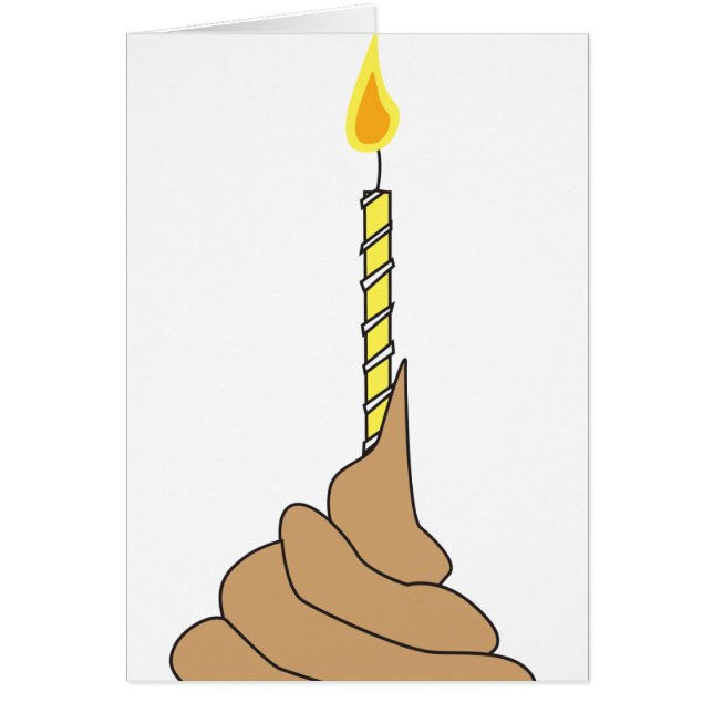 Cartão Birthpoo feliz! (Frente)