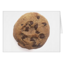 Cartão biscoito de chocolate-