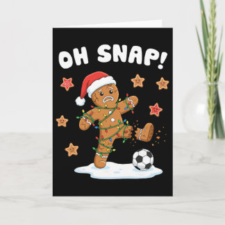 Cartão Biscoito de Natal de Gengibre Oh Snap Natal Feriad