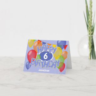 Cartão biscoitos de aniversário felizes azuis com balõe